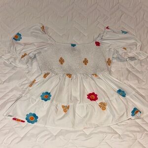 Floral Embroidered Top